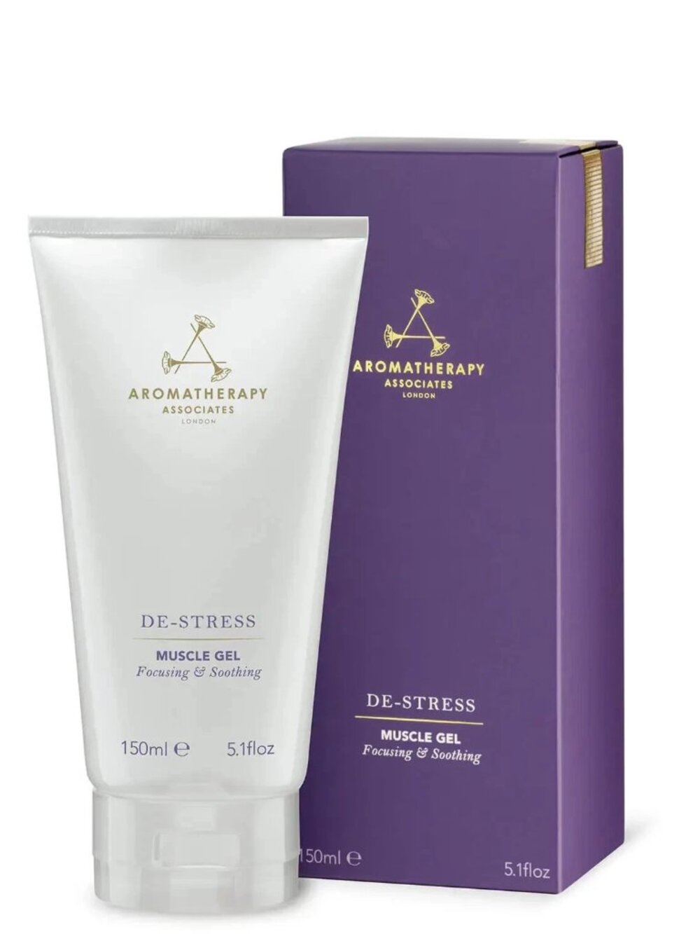 NEW IN BOX Aromatherapy Associates De-Stress Muscle Gel Vegan Cruelty-Free 150ml